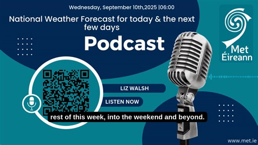 1.4K views | Hear the latest National Weather Forecast from Met Eireann, for today & rest of the week, brought to you by meteorologist Liz Walsh⬇️ | Met Éireann | Facebook