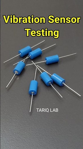 Vibration sensor testing with multimeter