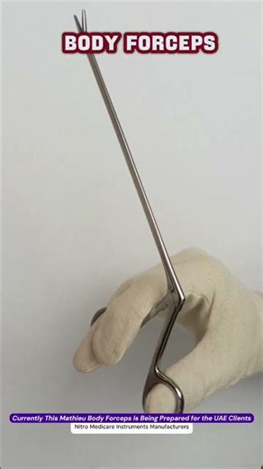 Foreign Body Forceps Manufacturers | Mathieu Foreign Body Forceps 20 cm #chirurgia #clinic #doctor