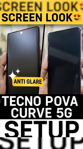 Tecno Pova Curve 5G ✨️ Best Matte Screen | CurveDisplay | #shortsfeed #viralvideo #membrane #screen