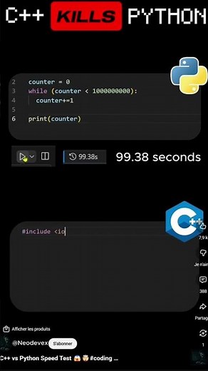 C++ vs Python Speed Test 😱🤯