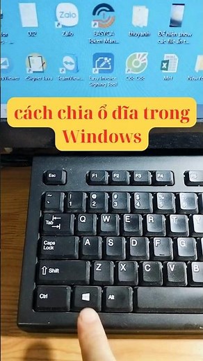 cách chia ổ đĩa phân vùng lại trong Windows #windows #computer #hdd #ssd