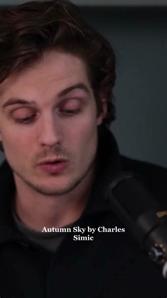 Poetry Reading of Charles Simic's Autumn Sky | Tribute to a Brilliant Poet