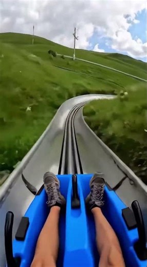 POV Mountain Slide Ride 🏔️