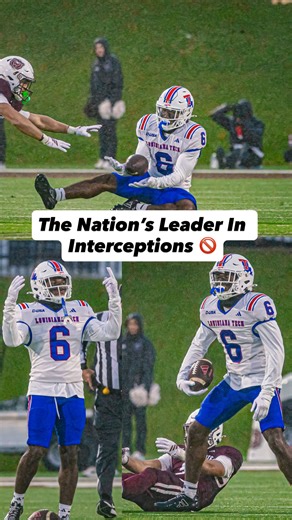 LA Tech Football on Instagram: "6 —> 7 🫴 No. 6 Jakari Foster registered his seventh interception of the season Saturday, finishing the regular season with the most picks in the FBS and becoming the first player since 2022 to record seven interceptions. 🚫 #BarkLouder"