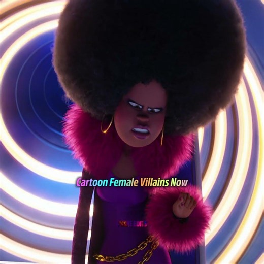 Cartoon Female Villains Now Vs Then 🥶 #femalevillain #shorts