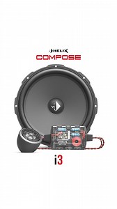 The HELIX COMPOSE i3 series is an absolute price-performance highlight, engineered in Germany: Thanks to the innovative Cenosphere cone, an extremely efficient magnet system and a tweeter with an exceptionally stable titanium dome, i3 guarantees a first-class sound experience. When it comes to the speaker baskets, i3 comes with the same technological specs as the i7 series. And that’s not all as it is equipped with the same smart features as its „bigger sibling“: All mechanical highlights, such 