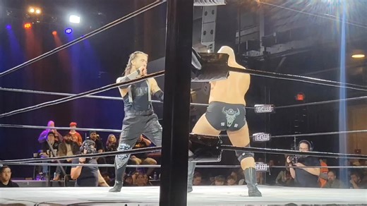 I know I won't be able to show much from this match because don't want to get in trouble #gamechangerwrestling #wrestling #fun #gcwwrestling #memories