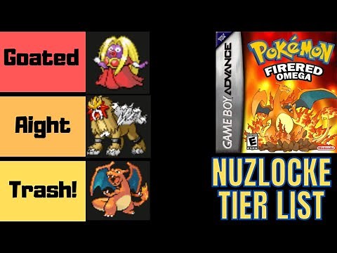 Ranking every Pokemon in Fire Red OMEGA for nuzlocking! In-depth Nuzlocke Tier list! ROM hack