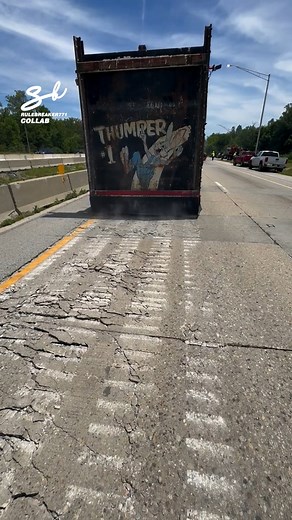 A Road Thumper! 💪 #roads #machine #trucks | Supercar Blondie