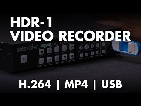 Introducing: Datavideo HDR-1 H.264 MP4 Video Recorder with HDMI Input
