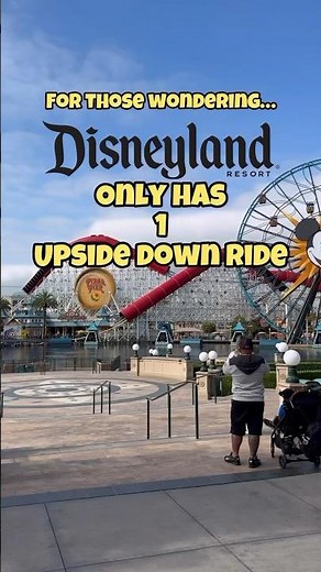 Upside down ride in Disneyland!