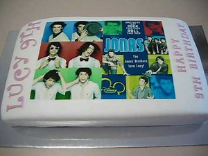 Jonas Brothers Fondant Cake