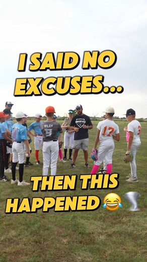 49 reactions · 5 comments | Started practice telling the kids to forget about the weather and just get to work… 2 minutes later the WEATHER made sure we remembered ️ Hats flying, sky turning dark — Mother Nature wasn’t playing around. #BaseballPractice #WeatherWins #CoachLife #InfieldWork @jayvisuals.1 | MoyStyle Baseball | Facebook