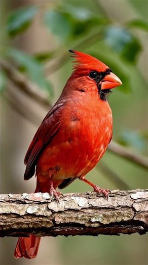 Meet the Northern Cardinal. Cardinalis cardinalis. Bright red, sweet song, and hard to miss.”