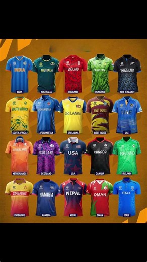 ICC Cricket Teams Jersey Collection | All Countries New Cricket Jersey 2026 🏏
