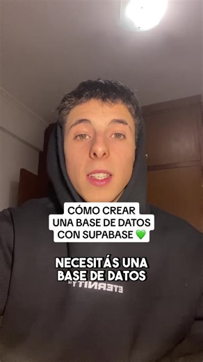 cómo crear una base de datos con supabase 💚 #backend #javascript #basededatos #supabase