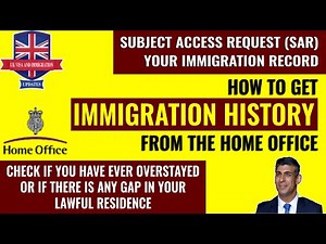 How to get immigration history from the Home Office!
