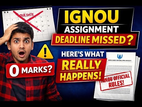 Can We Submit IGNOU Assignments After Deadline? | Real IGNOU Rules 2025 #ignou #ignouassignment