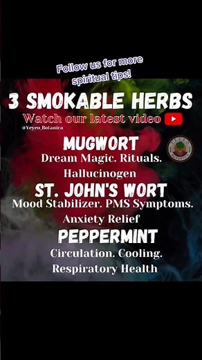 Smokable Herbs for Energy + Healing 🌿