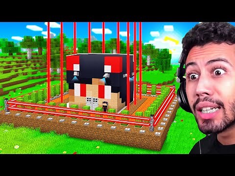 تحدي أأمن بيت محمي في قرية ماين كرافت !!؟