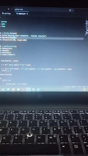 Python Math Tutorial: How to Draw a Realistic Beating Heart #PythonCoding #MathArt #PythonTutorial