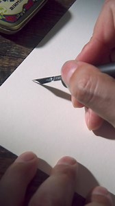 Hustle written with a pointed calligraphy pen #calligraphy | Made by Edgar