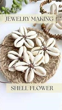 Handmade Shell Flower - Natural shells shaped into a soft flower | DIY Jewelry