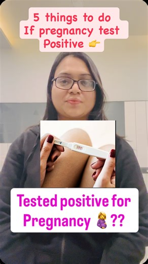 Dr. Puja Banik on Instagram: "Pregnancy test positive? Start right 🤰✨ Early steps = healthy pregnancy 💛 Save this checklist, mama 🌸 1️⃣ Start folic acid 💊 2️⃣ Book first doctor visit 🩺 3️⃣ Stop alcohol, smoking & self-medication ❌ 4️⃣ Eat healthy + hydrate well 🥗💧 5️⃣ Rest, sleep & reduce stress 🧘‍♀️ Avoid heavy exercise & hot tubs early 🔥❌ positive pregnancy test, early pregnancy care, first trimester tips, pregnancy checklist, folic acid pregnancy, pregnancy do and fonts #PregnancyTes