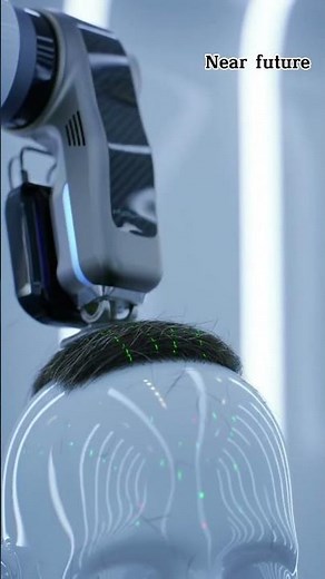 The 8-Second AI Robot That Shaves Your Head to Perfection 🤖💈 #shorts
