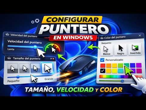 Configurar el Mouse en Windows 10 y 11 🚀 Cambia Puntero, Velocidad y Tamaño Paso a Paso 🔥