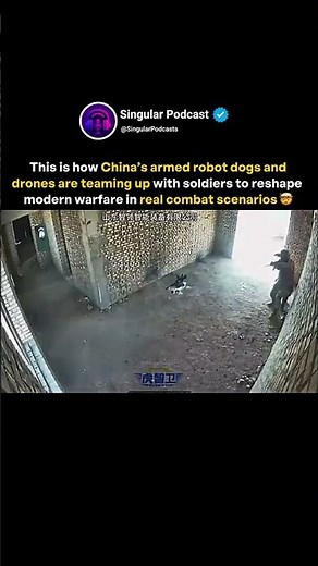 China’s Armed Robot Dog With Rifle Enters Combat — This Is Modern Warfare Now 🤯🪖