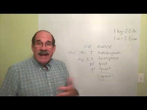 Introduction to Household and Apothecary Measurements