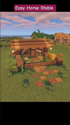 Minecraft | Easy Horse Stable 🐴 (How to Build)