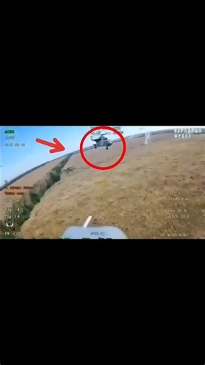 Russian FPV Drone Nearly Strikes a Ukrainian Helicopter 🚁⚡ #FPVDrone #Drone #Ukraine #Military #Shor