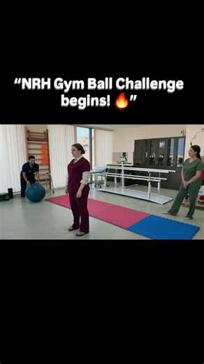 dr. Afzi sports medicine🇴🇲🇮🇳 on Instagram: "NRH Squad Challenge! Today we took the Gym Ball Challenge to the next level — balance, control, coordination, and pure teamwork! 💥 Reem and Asma absolutely nailed this fitness test: roll the ball… hold your core… sit on the ball without using your hands! 🔥 Looks simple… until you try! This challenge is perfect for core activation, motor control, and full-body stability — and yes, it’s harder than it looks 😅 #NRHChallenge #BalanceChallenge #GymBa