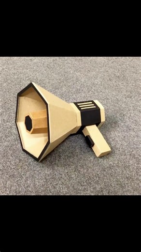 How to make a Megaphone from Cardboard #cardboardcraft #diy #megaphone #handmic