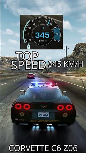 all rapid deployment cars' top speed in Need For Speed Hot Pursuit Remastered