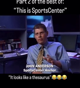 Gameday Marketing on Instagram: "One of the best “This is SportsCenter” commercials with a really funny concept. SVP, John Anderson and Stuart Scott are all ESPN legends who did a great job in this TV spot. Thanks to @megagerm519 for the suggestion on this one, let me know what y’all want to see next."