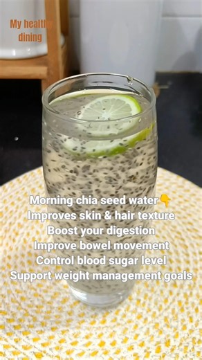 Morning chia lemon water for a healthy lifestyle #shorts