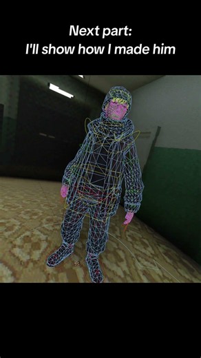 New character for my game TENEGRAD #backrooms #liminalspace #godot #indiegame #psx #gaming