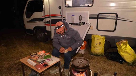 Sizzling Campfire Nachos & a Red Wine By the Fire: Winter Camping Feast