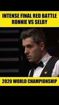 Final Red… PURE DRAMA 😱🎱| Ronnie O'Sullivan vs Mark Selby | World Championship 2020