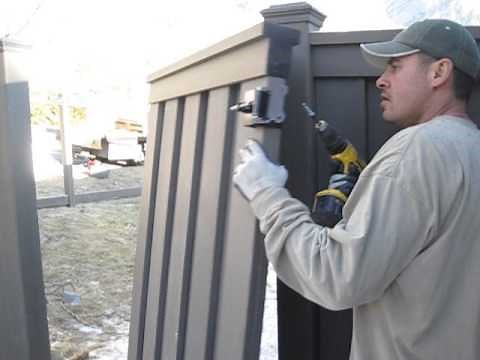 Trex Gate Installation - Attaching the gate
