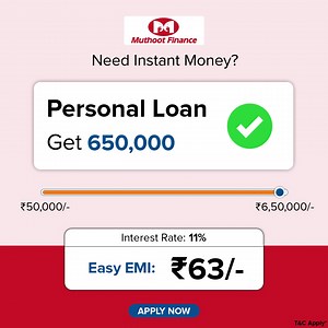 Need money urgently? ✅Get a personal loan up to Rs 6.50 lakhs in...