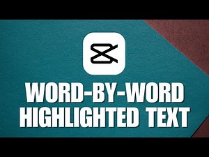How Can You Create Word-by-Word Highlighted Texts on CapCut? | Word-by-Word Text Tutorial