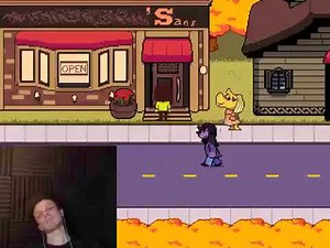 Guy wakes up and screams when sans appears