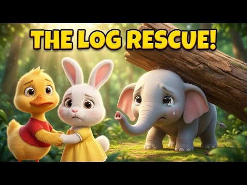 The Log Rescue - Learning Teamwork & Asking for Help | Educational Cartoon for Kids 3-7