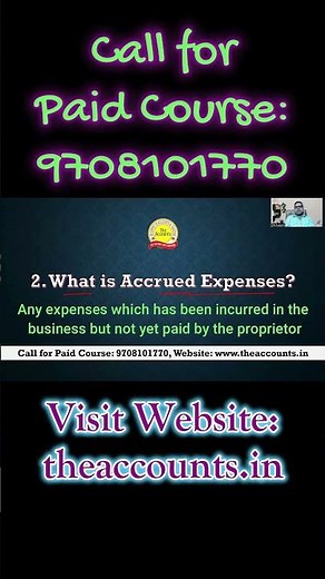 What is Accrued Expenses in Accounting #theaccounts #automobile #taxcourse