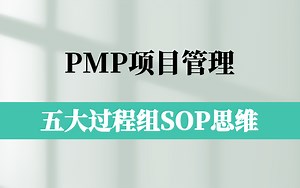 PMP项目管理五大过程组SOP思维，启动-规划-执行-监控-收尾